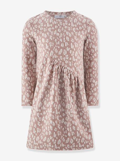 Robe avec motif relief fille Happy Girls rose nude - vertbaudet enfant 