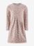 Robe avec motif relief fille Happy Girls rose nude - vertbaudet enfant 