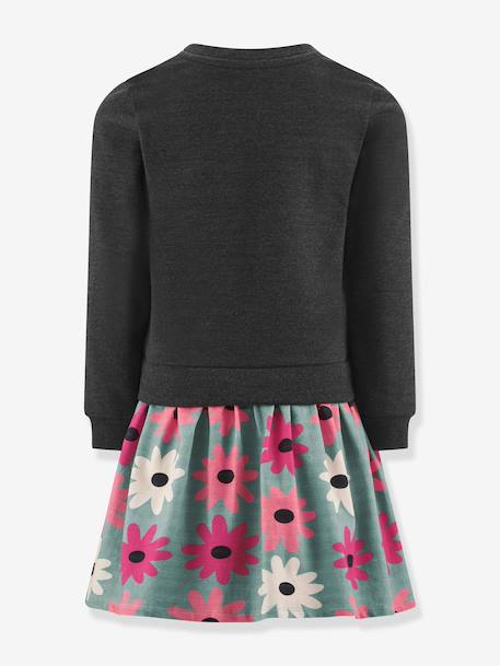 Happy Girls slogan dress for girls anthracite - vertbaudet enfant 