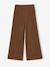 Wide-leg trousers for girls chocolate - vertbaudet enfant 