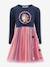Happy Girls unicorn dress with colourful tulle skirt for girls navy blue - vertbaudet enfant 