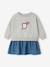 Dress with long sleeves for baby girls stone - vertbaudet enfant 