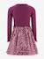 Happy Girls dress with printed skirt and message for girls bordeaux red - vertbaudet enfant 