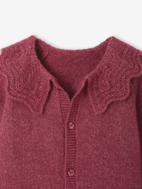 Gilet bébé fille manches longues framboise - vertbaudet enfant 