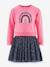 Robe avec jupe en tulle léopard fille Happy Girls rose bonbon+vanille - vertbaudet enfant 