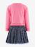 Happy Girls dress with leopard tulle skirt for girls sweet pink+vanilla - vertbaudet enfant 