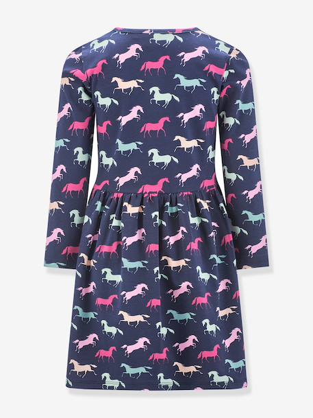 Robe avec chevaux fille Happy Girls marine - vertbaudet enfant 
