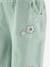 Pantalon en velours côtelé avec fleurs fille Happy Girls vert sauge - vertbaudet enfant 