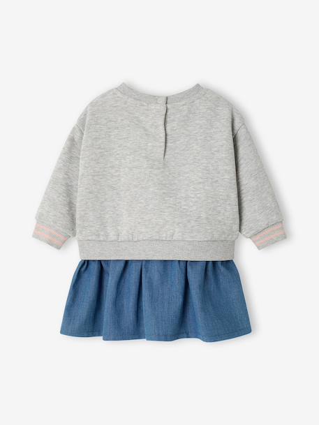 Robe bébé fille manches longues stone - vertbaudet enfant 