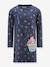 Happy Girls cotton dress with hearts and cupcake for girls navy blue+sweet pink - vertbaudet enfant 