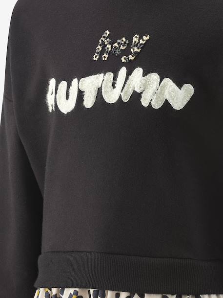 Happy Girls autumn dress for girls black - vertbaudet enfant 