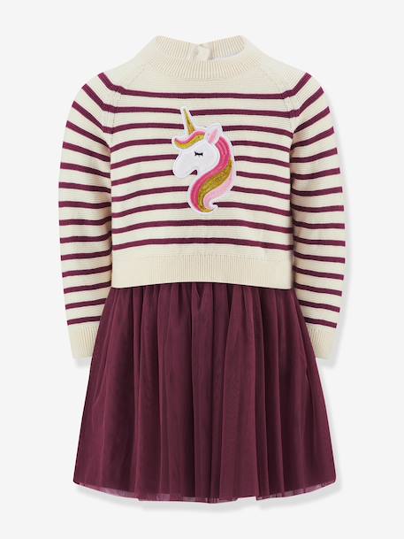 Happy Girls tulle dress & jumper set for girls bordeaux red - vertbaudet enfant 