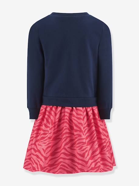 Happy Girls ohlala slogan dress for girls navy blue - vertbaudet enfant 