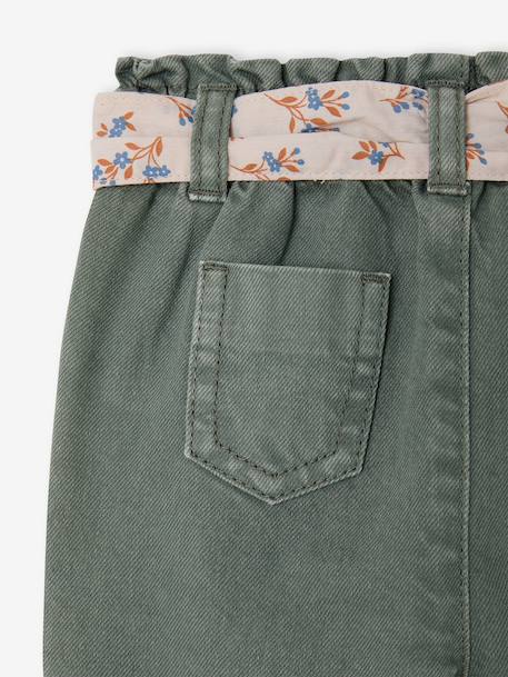 Paperbag trousers for baby girls 6729 - vertbaudet enfant 