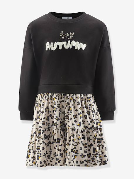 Happy Girls autumn dress for girls black - vertbaudet enfant 