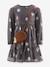 Robe en crêpe plumetis avec sac hérisson fille Happy Girls gris - vertbaudet enfant 