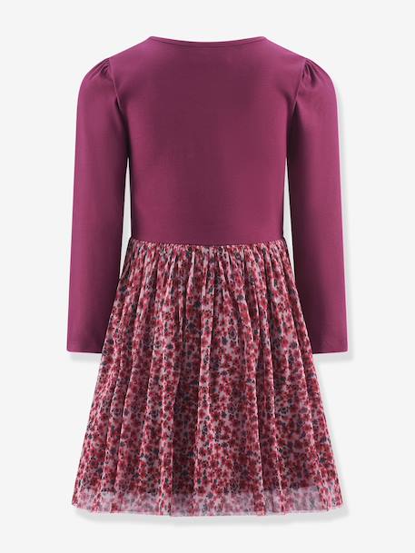 Happy Girls dress with deer print for girls bordeaux red - vertbaudet enfant 