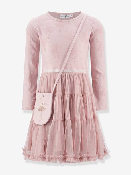 Happy Girls tulle dress with bag for girls nude pink - vertbaudet enfant 