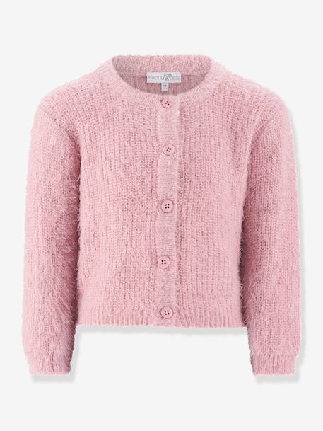 Cardigan fille Happy Girls bordeaux+écru+gris+rose nude - vertbaudet enfant 