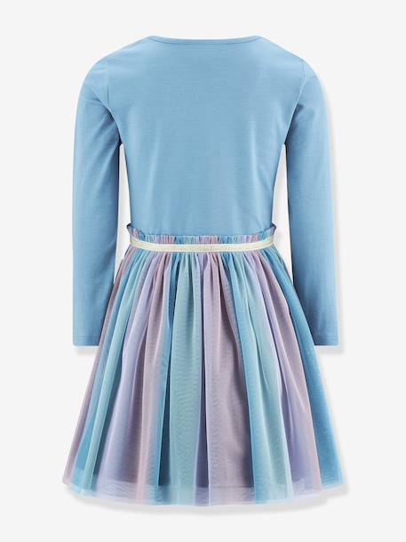 Robe avec cœur arc-en-ciel fille Happy Girls bleu ciel - vertbaudet enfant 