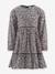 Happy Girls leopard print tiered dress for girls grey - vertbaudet enfant 