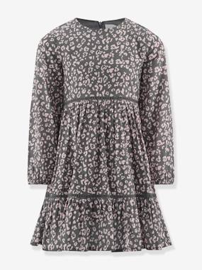 -Robe à volants étagés avec imprimé léopard fille Happy Girls