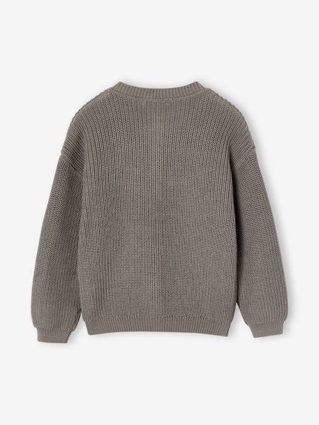 Fancy Cardigan for Girls blush+ecru+grey blue+olive+vanilla - vertbaudet enfant 