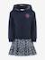 Happy Girls hooded dress for girls navy blue - vertbaudet enfant 