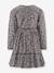 Happy Girls leopard print tiered dress for girls grey - vertbaudet enfant 