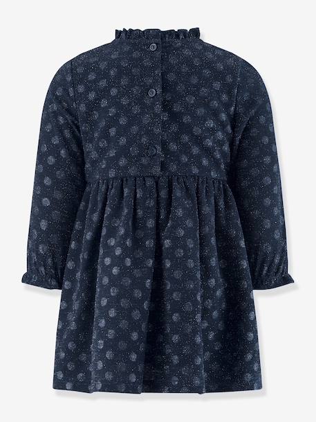 Happy Girls polka dot glitter dress for girls navy blue - vertbaudet enfant 