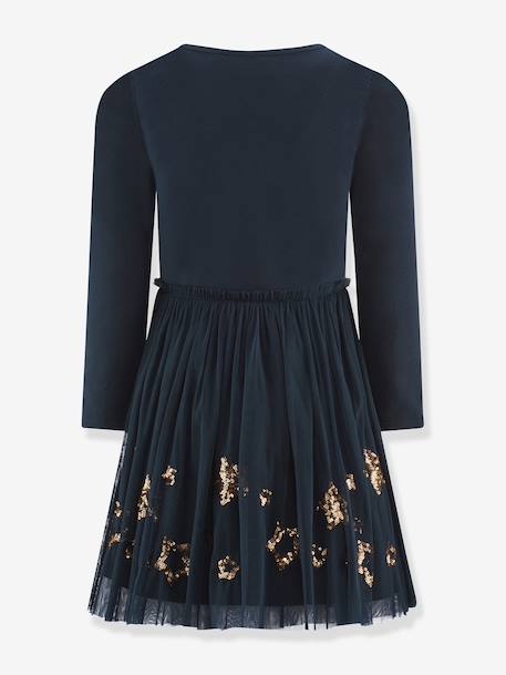 Happy Girls sequin star tulle dress for girls bordeaux red+navy blue - vertbaudet enfant 