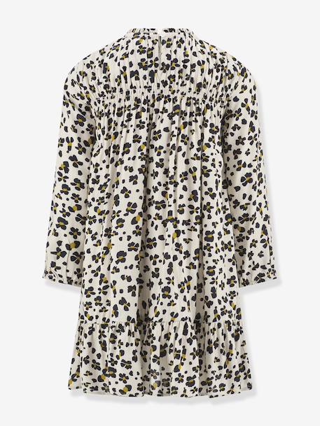 Robe avec motif léopard fille Happy Girls beige - vertbaudet enfant 