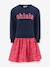 Robe avec inscription Ohlala fille Happy Girls marine - vertbaudet enfant 