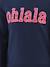 Robe avec inscription Ohlala fille Happy Girls marine - vertbaudet enfant 