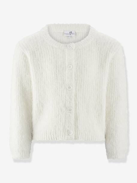 Cardigan fille Happy Girls bordeaux+écru+gris+rose nude - vertbaudet enfant 