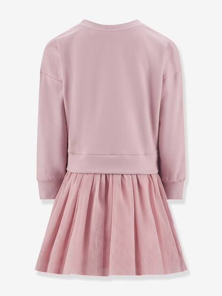 Robe 2 en 1 avec fleurs en relief fille Happy Girls rose nude - vertbaudet enfant 
