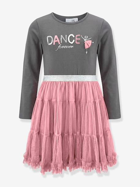 Happy Girls tulle skirt dance dress for girls old rose - vertbaudet enfant 