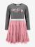 Robe avec jupe en tulle Dance fille Happy Girls vieux rose - vertbaudet enfant 