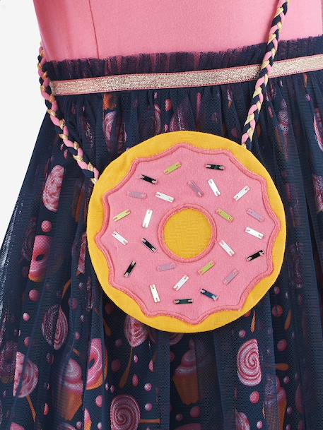 Robe avec sac donut fille Happy Girls rose bonbon - vertbaudet enfant 