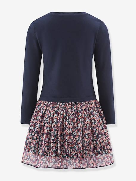 Happy Girls floral dress for girls navy blue - vertbaudet enfant 