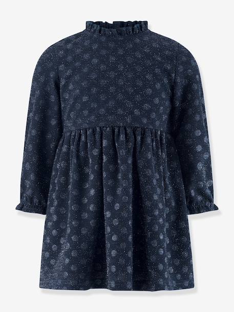 Robe avec pois et paillettes fille Happy Girls marine - vertbaudet enfant 