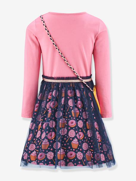 Robe avec sac donut fille Happy Girls rose bonbon - vertbaudet enfant 
