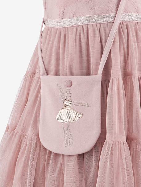 Robe en tulle avec sac fille Happy Girls rose nude - vertbaudet enfant 