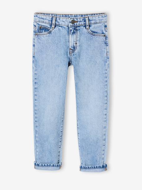 Straight-leg jeans for boys brut denim+stone - vertbaudet enfant 