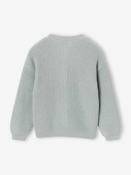 Fancy Cardigan for Girls blush+ecru+grey blue+olive+vanilla - vertbaudet enfant 