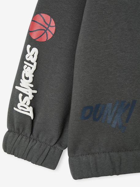 Sweat à capuche garçon manches longues lichen - vertbaudet enfant 
