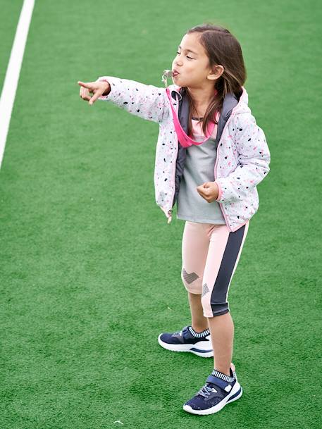 Sports Mid-Calf Leggings in Techno Material for Girls Light Pink - vertbaudet enfant 