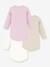 PETIT BATEAU Pack of 3 long-sleeved bodysuits rose - vertbaudet enfant 