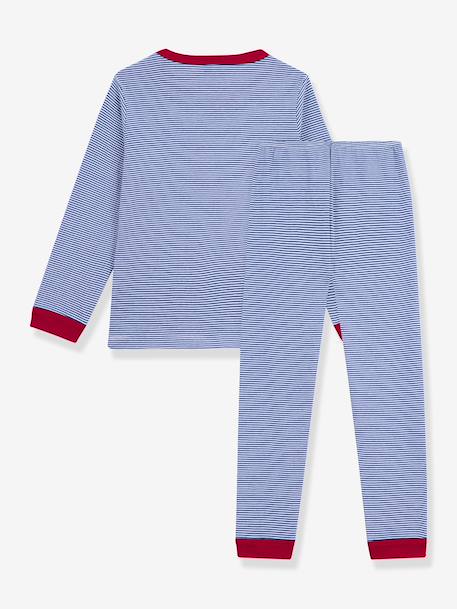 PETIT BATEAU Striped pyjamas for kids blue - vertbaudet enfant 