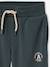 Pantalon jogging 'Athletic' garçon en molleton anthracite+chocolat+lichen - vertbaudet enfant 